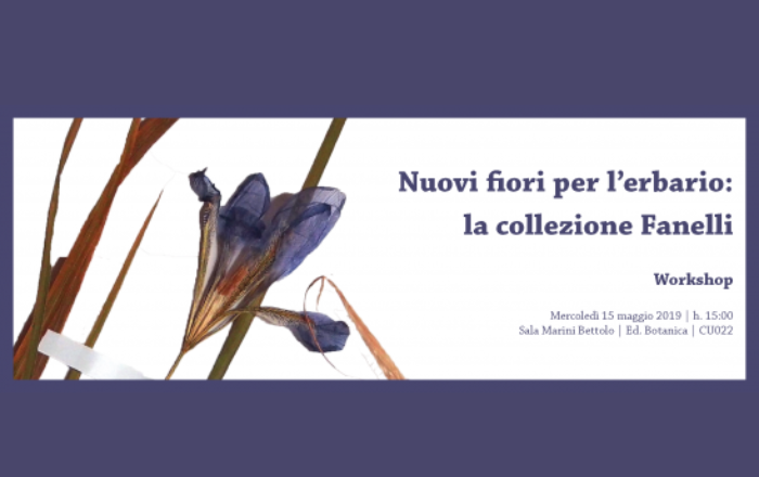 NUOVI FIORI PER L'ERBARIO: LA COLLEZIONE FANELLI